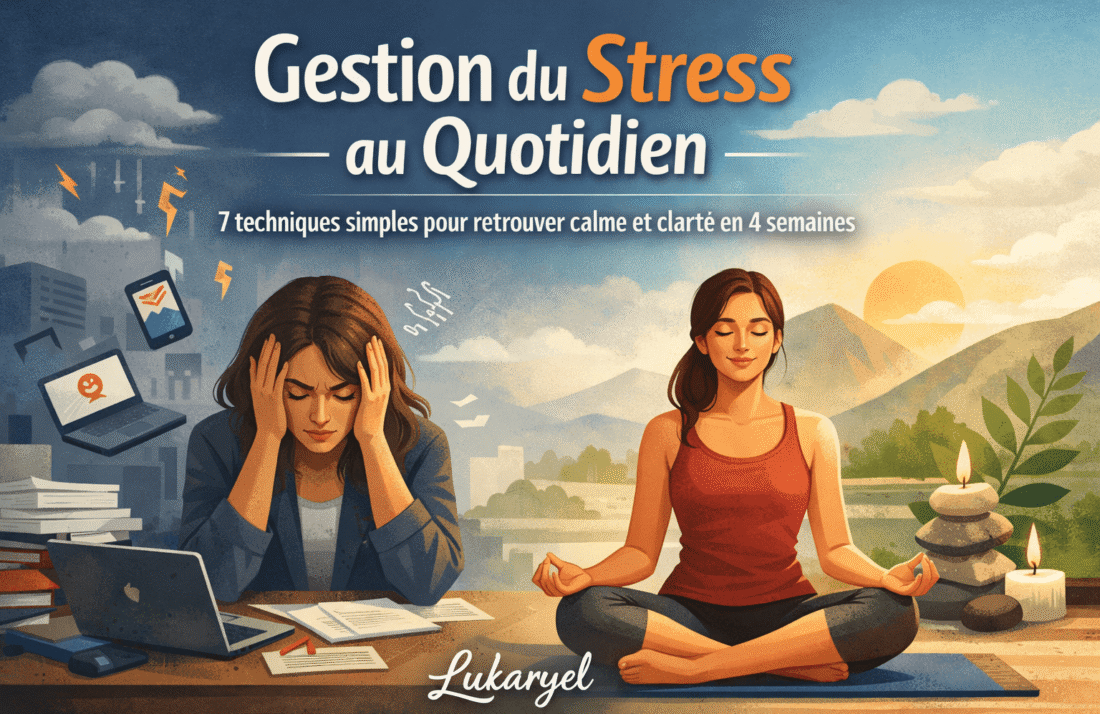 Gestion du stress au quotidien : 7 techniques simples pour retrouver calme et clarté en 4 semaines