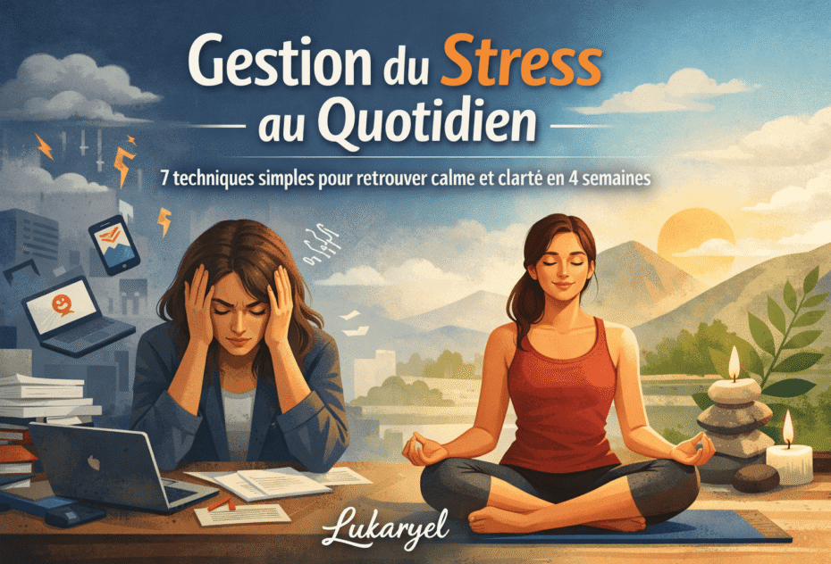 Gestion du stress au quotidien : 7 techniques simples pour retrouver calme et clarté en 4 semaines